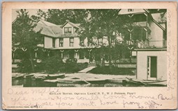 Postcard Oquaga Lake New York c1907 Retlaw House W. J. Putnam