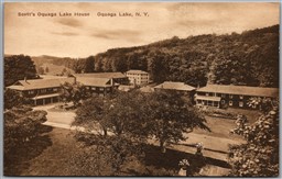 Postcard Deposit New York Scott's Oquaga Lake House Broome County by Albertype E