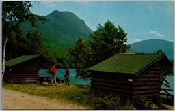 Postcard Baxter State Park Maine South Branch Pond Campsite Traveler Mts