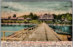Postcard Richardson Lakes Maine 1905 Anglers' Retreat Rangeley to Lewiston NY