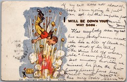 Postcard Split Ring Cancel c1906 Esterhazy Saskatchewan from Wapella