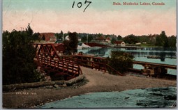 Postcard Bala Ontario c1910 Muskoka Lakes Split Ring Cancel Beaumaris