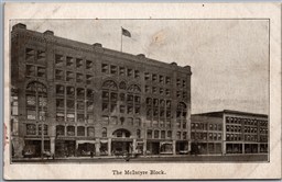 Postcard Winnipeg Manitoba c1910s The McIntyre Block by R. W. Hart Co.