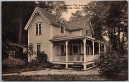 Postcard Oquaga Lake New York Annex The Lanape Lenape by Albertype