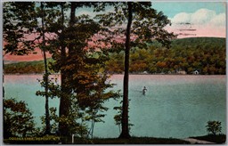 Postcard Deposit New York c1942 Oquaga Lake Scenic View to Binghamton NY