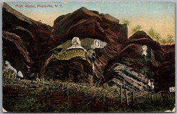 Postcard Prattsville New York c1909 Pratt Rocks DPO Dead Post Office Sunside NY