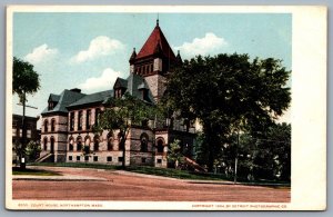 Postcard Northampton MA c1904 Court House Hampshire County Courthouse