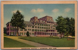 Postcard Stamford New York c1937 Rexmere Hotel Destroyed by Fire in 2014