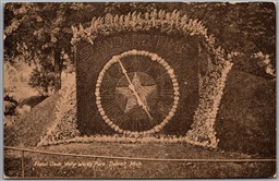 Postcard Detroit Michigan Floral Clock Water Works Park Cleveland Circuit RPO