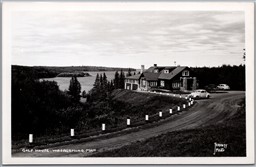 Postcard RPPC 1952 Wasagaming Manitoba Golf House Riding Mountain National Park