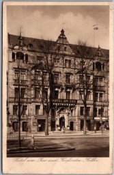 Postcard Berlin Germany Hotel am Zoo Kurfürsten-Keller FPO 737 Cancel CA. O. S