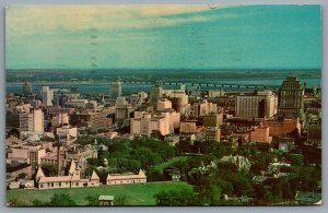 Postcard Montreal Quebec c1965 View Taken From Mount Royal Lookout