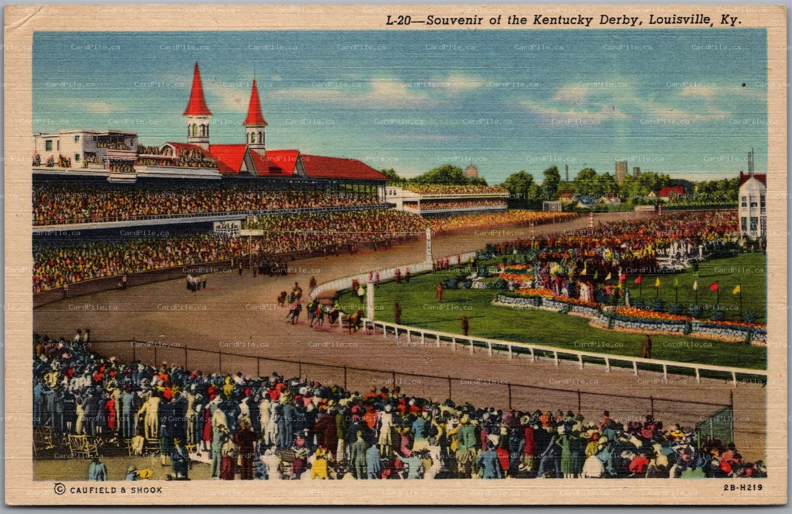 Postcard Louisville Kentucky c1942 Souvenir of the Kentucky Derby Horse Racing