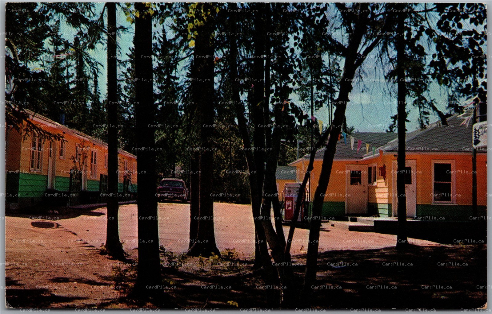 Postcard Denare Beach Saskatchewan c1965 Angell’s Lakeside Cabins Beaver Lake
