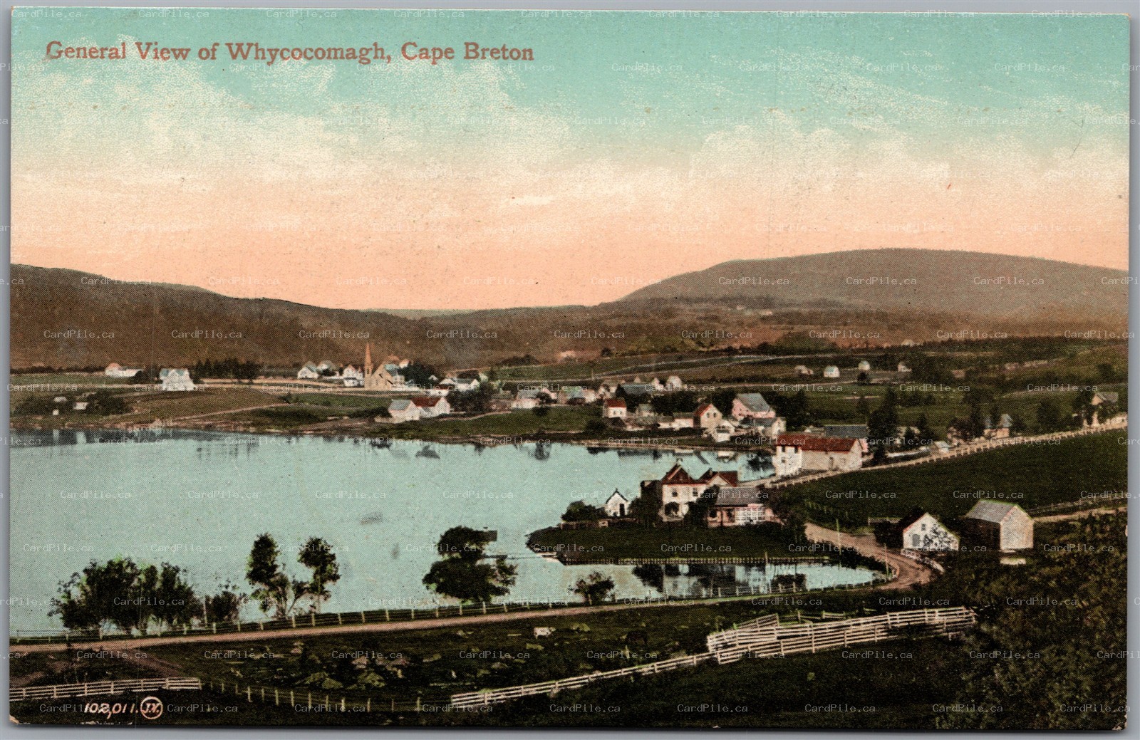 Postcard Cape Breton Island Nova Scotia Whycocomagh General Scenic View