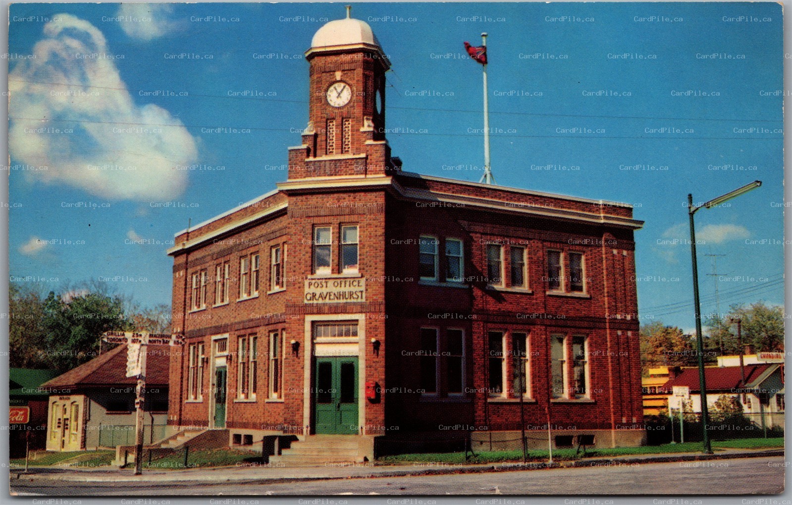 Postcard Gravenhurst Ontario c1962 The Post Office Muskoka Area
