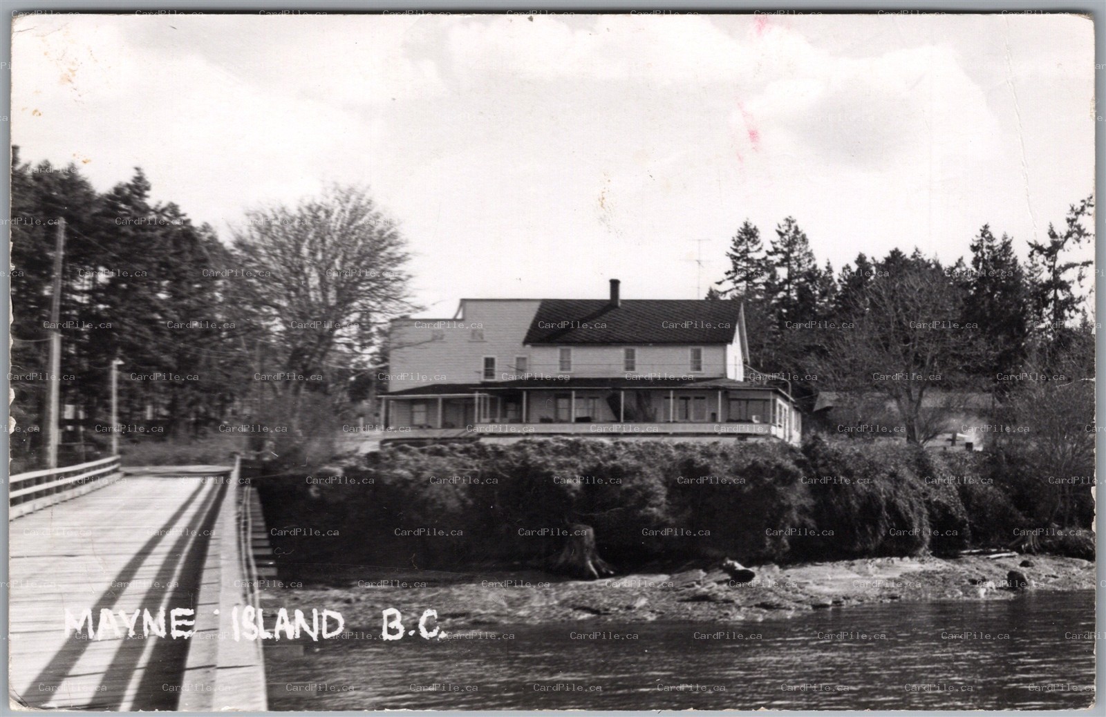 Postcard RPPC c1972 Mayne Island British Columbia Springwater Lodge Gulf Islands