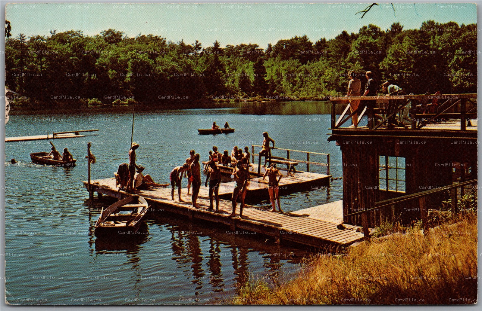 Postcard Windsor New York c1976 East Shore Sky Lake of Wyoming Conference