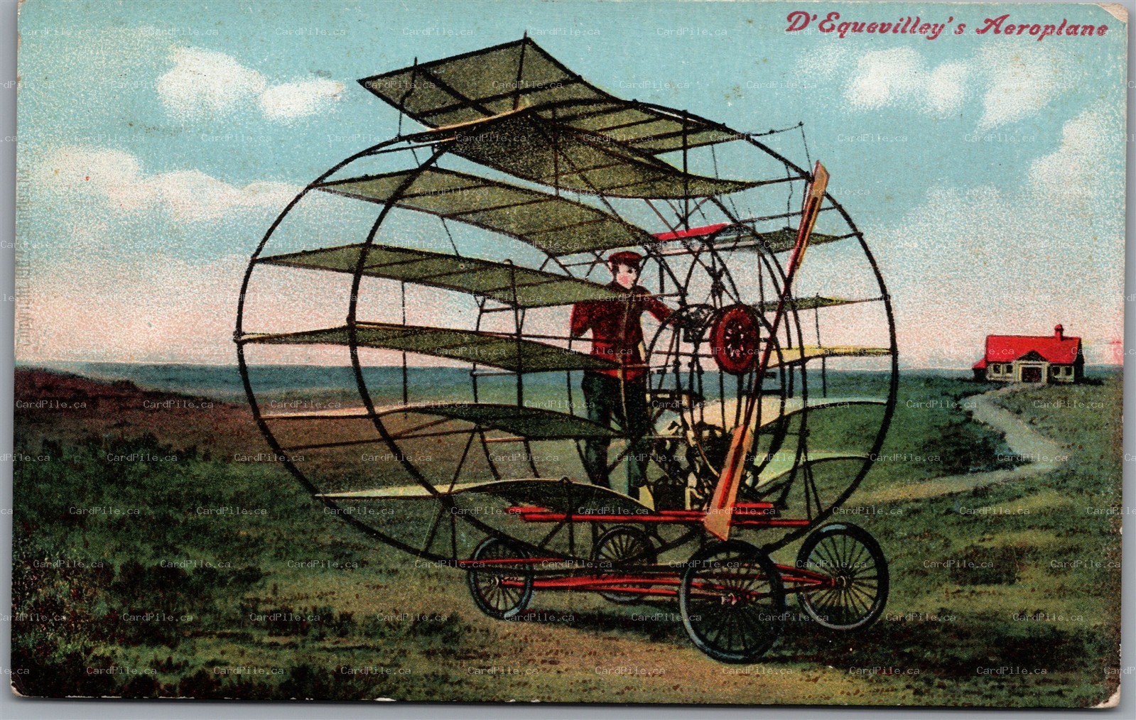 Postcard Marquis Raymond d'Ecquevilly