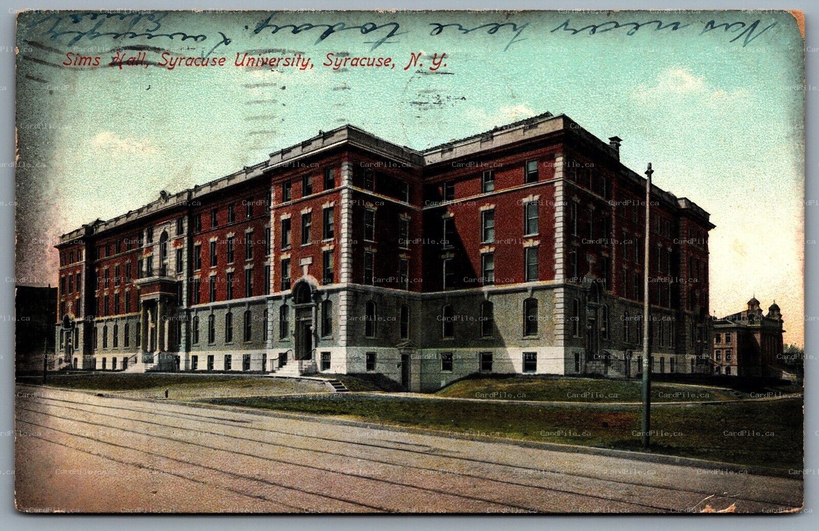Postcard Syracuse New York c1910 Sims Hall Syracuse University