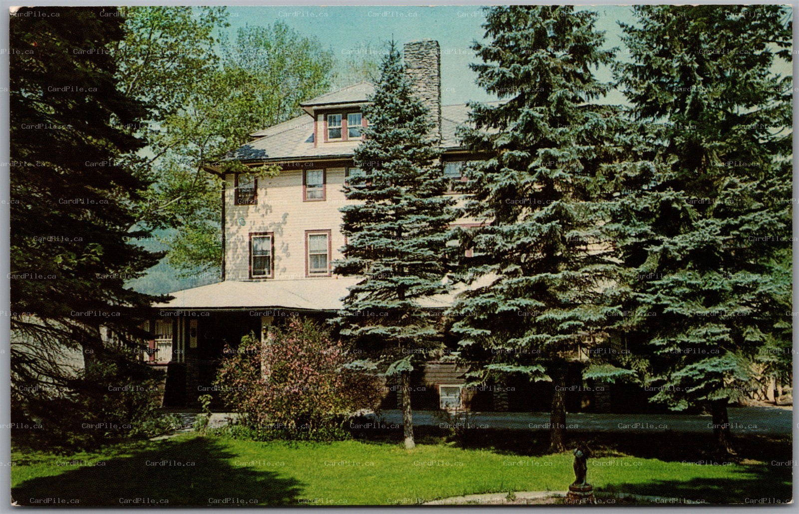 Postcard Roscoe New York Antrim Lodge Douglas & Anna Mae Keener Sullivan County