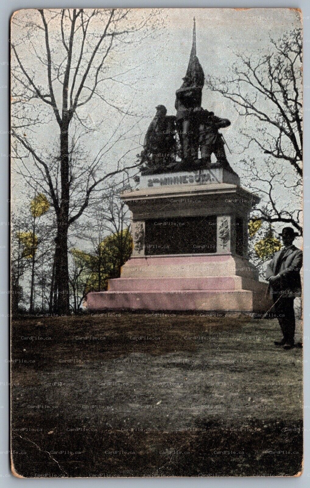 Postcard Lookout Mountain TN c1909 2nd Minnesota Civial War Monument