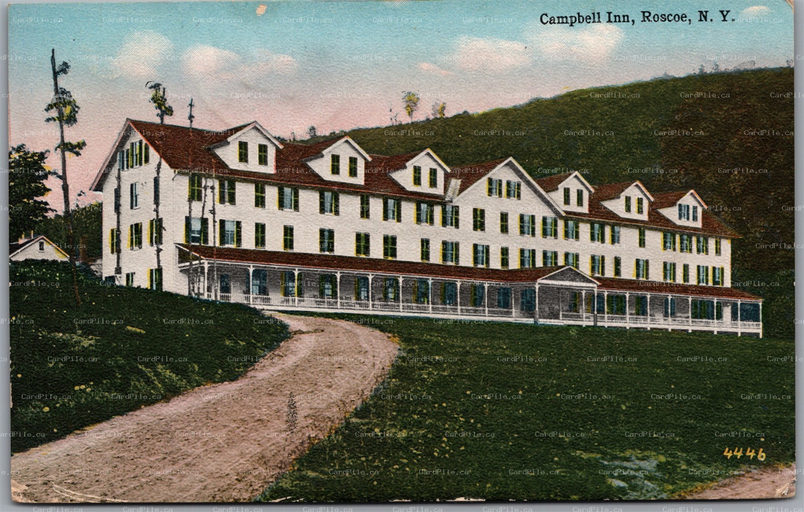 Postcard Roscoe New York c1918 Campbell Inn Sullivan County