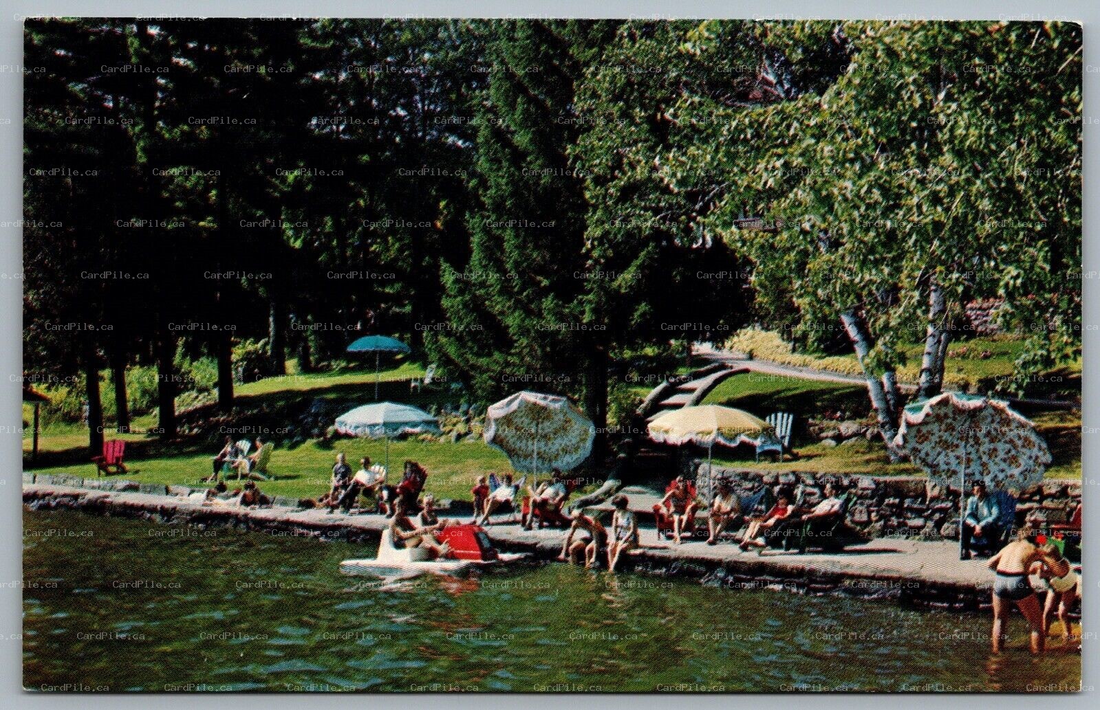 Postcard Minett Ontario c1960s Clevelands House Resort & Maple Hills Golf Course