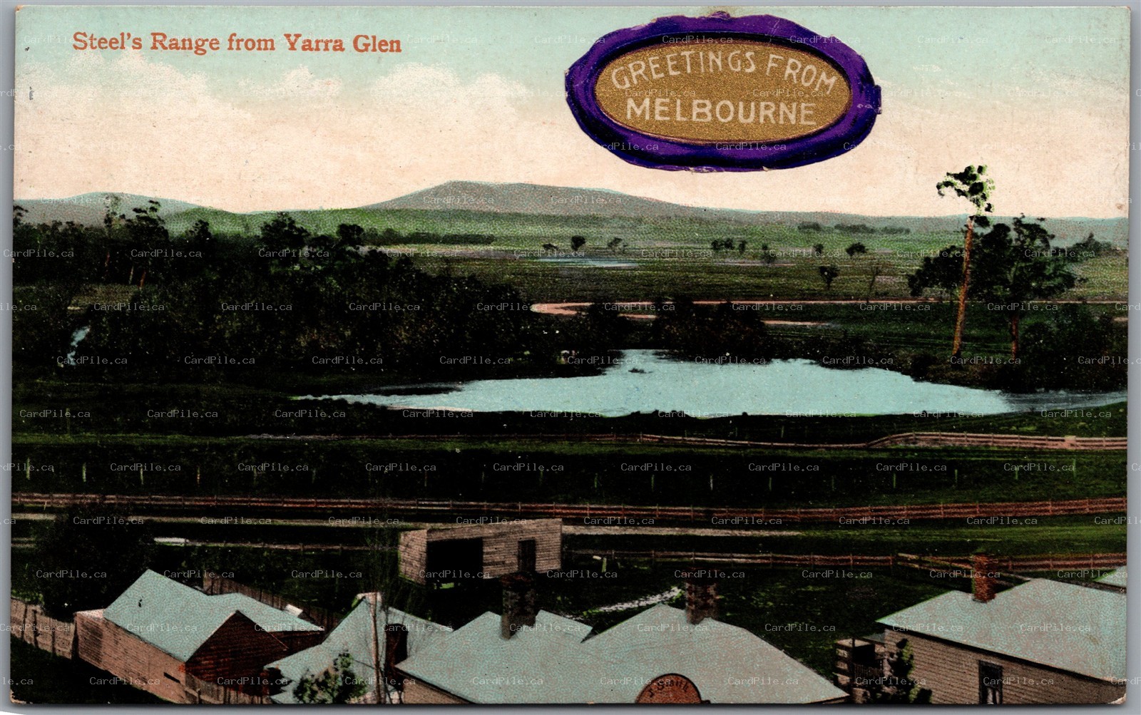 Postcard Yarra Glen Victoria Australia Steel