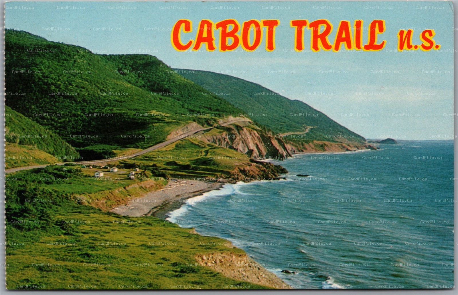 Postcard Corny Brook Cabot Trail Cape Breton Nova Scotia Scenic View