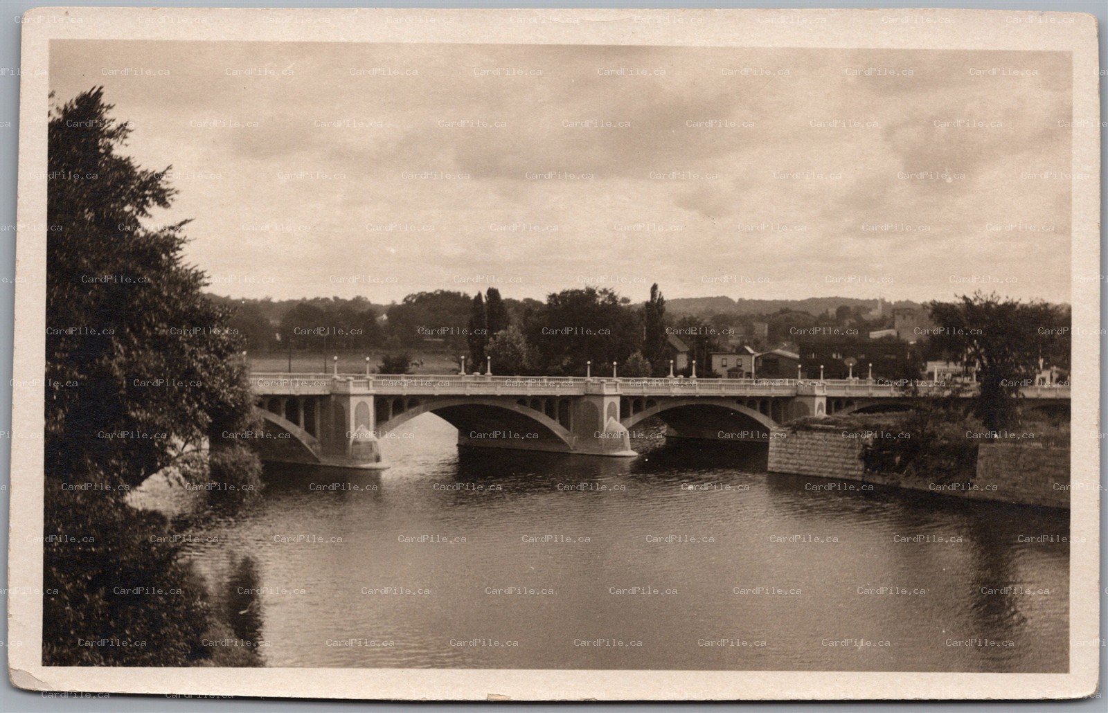 Postcard RPPC c1920s Ottawa Ontario Cummings Bridge Scenic View