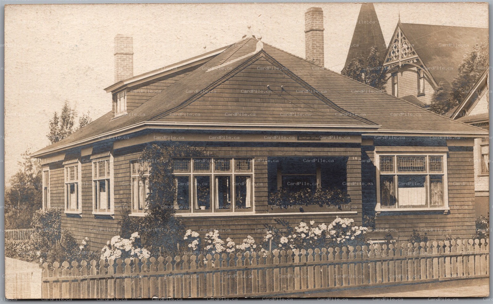 Postcard RPPC c1910s Inscribed Victoria British Columbia Olympian Cottage