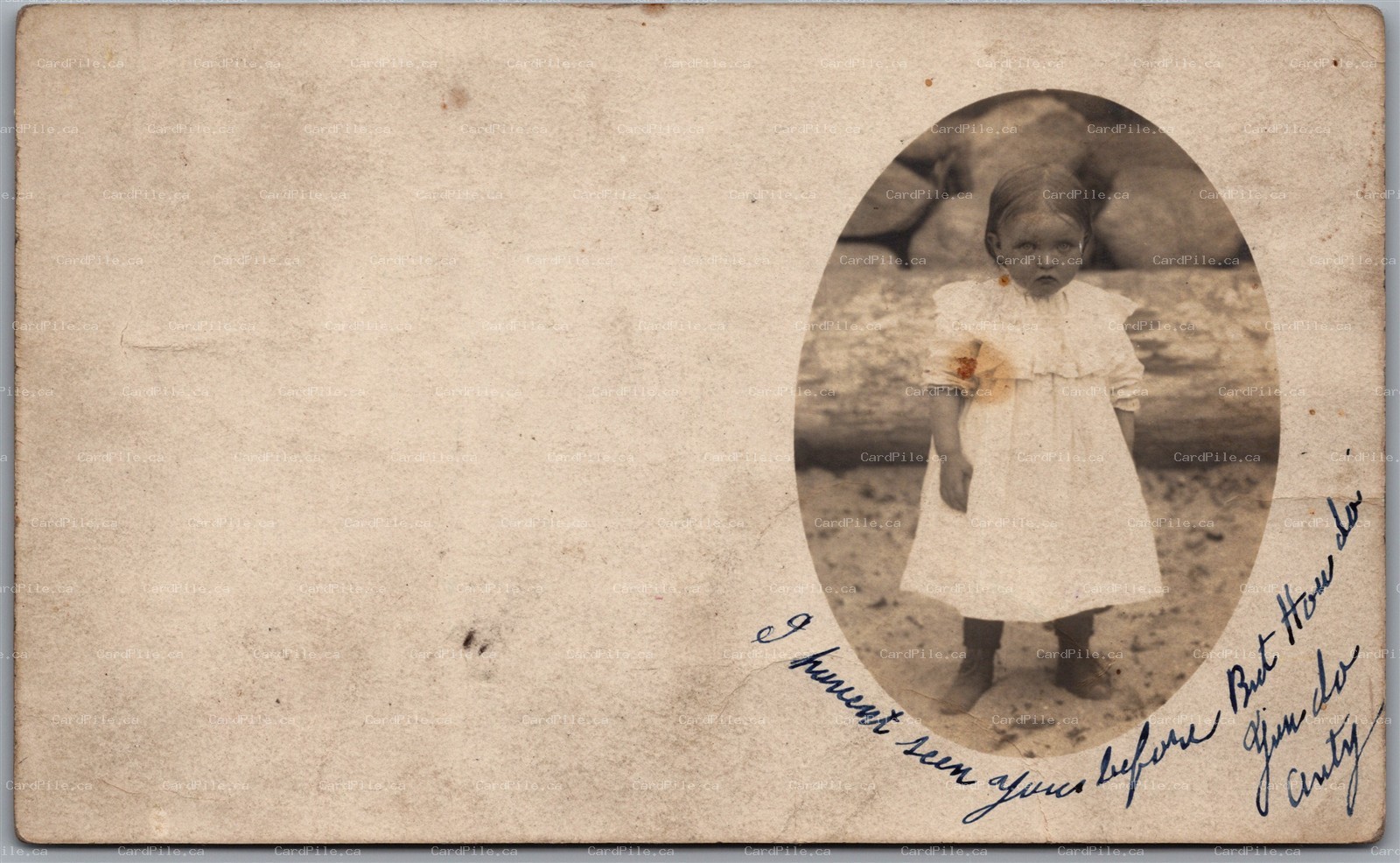Postcard RPPC c1910s Vancouver British Columbia Photo of Child 924 Pender St. E