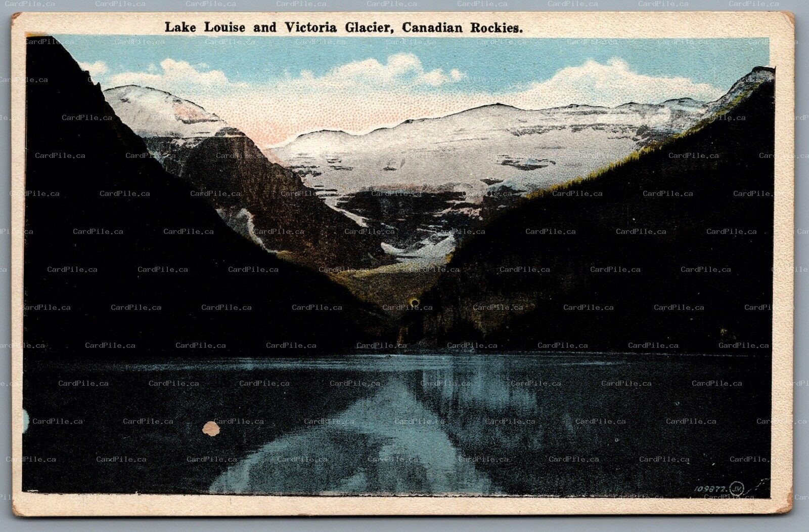 Postcard Lake Louise AB c1910s Lake Louise and Victoria Glacier Canadian Rockies