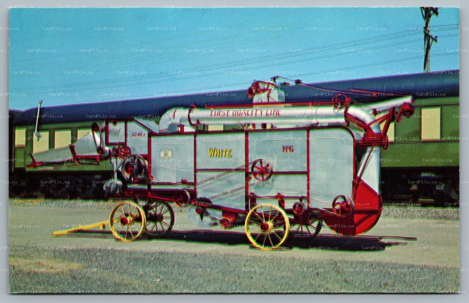 Postcard Ottawa ONT National Museum of Science and Technology Steel Thresher