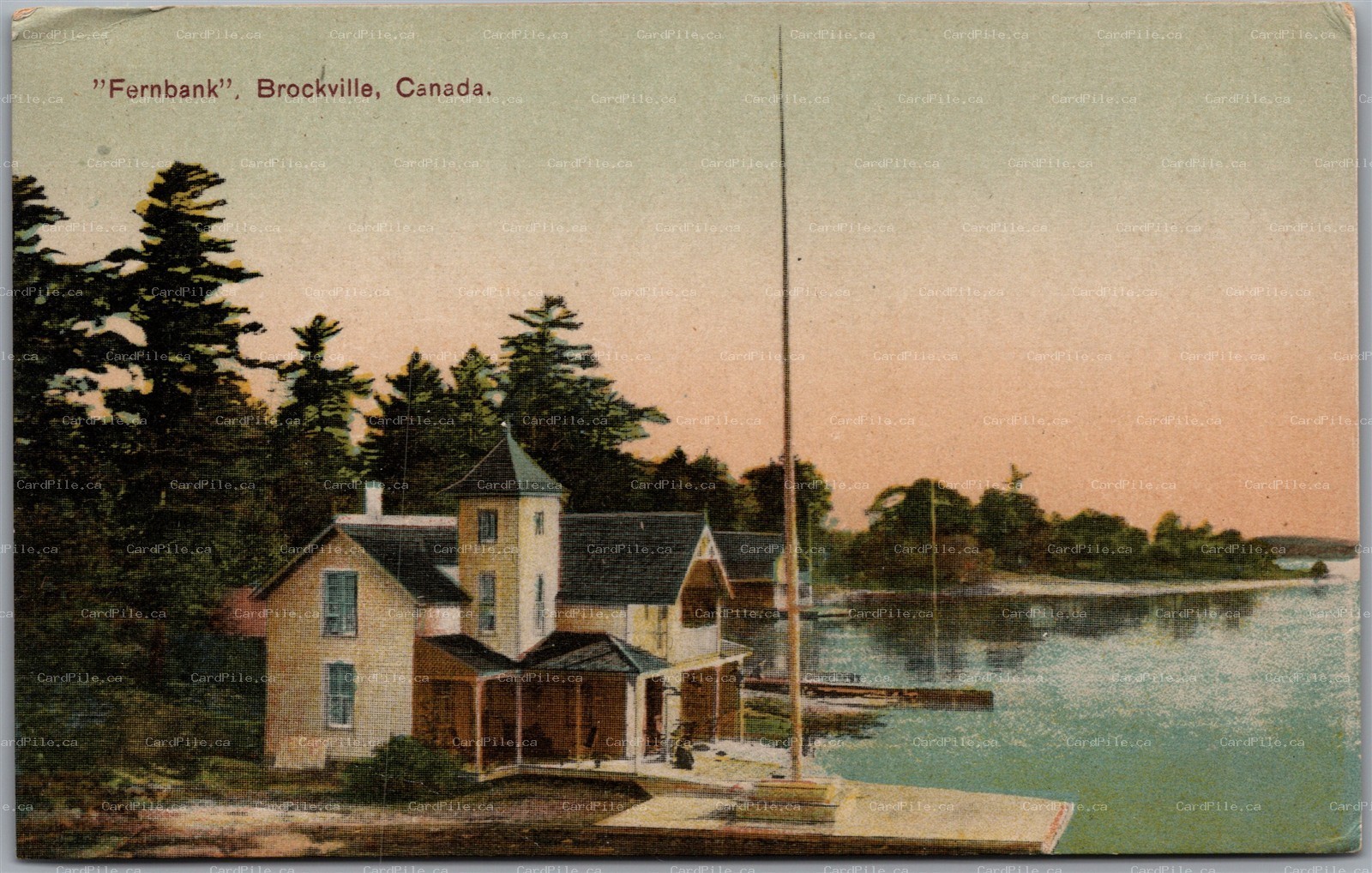 Postcard Brockville Ontario c1910s Fernbank Scenic View Leeds Grenville