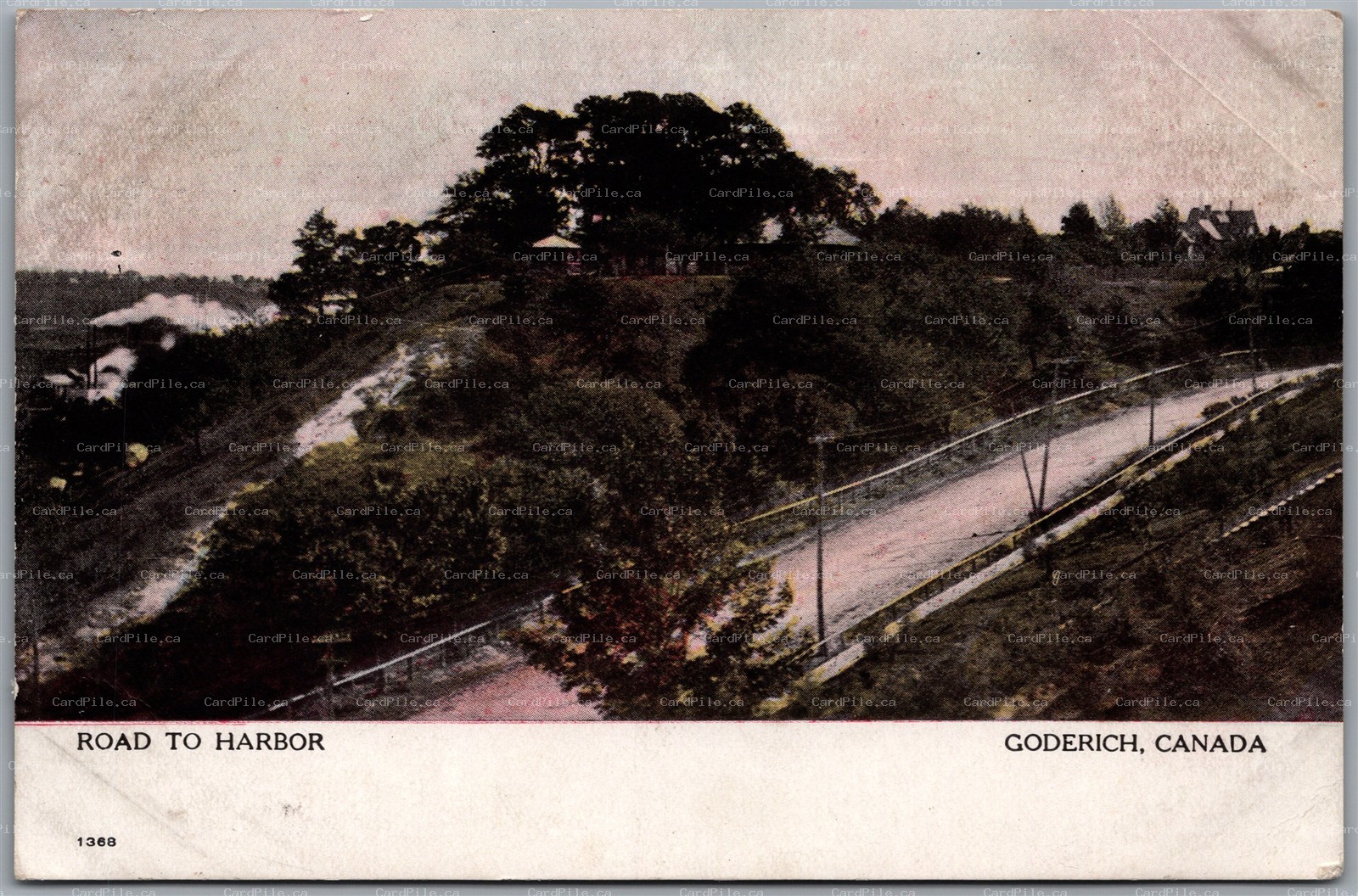 Postcard Goderich Ontario c1910s Road to Harbor Huron County by Warwick