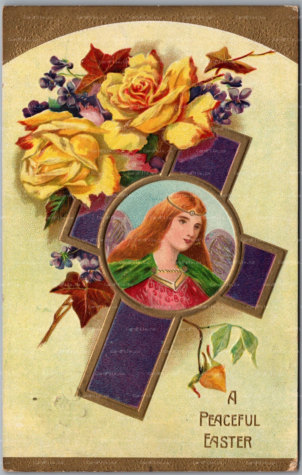 Postcard Split Ring Cancel c1909 Shannonville Ontario on Easter Nerlich