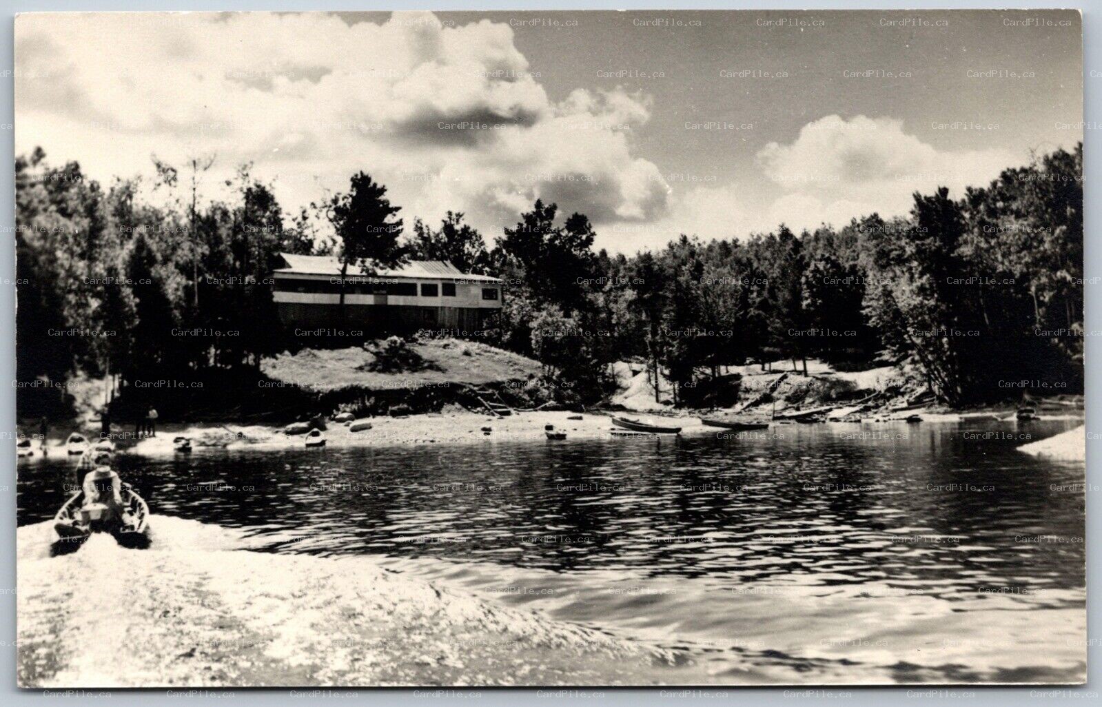 RPPC c1940s Clarendon Station Ontario Wilsons Lodge Crotch Lake Scenic View E