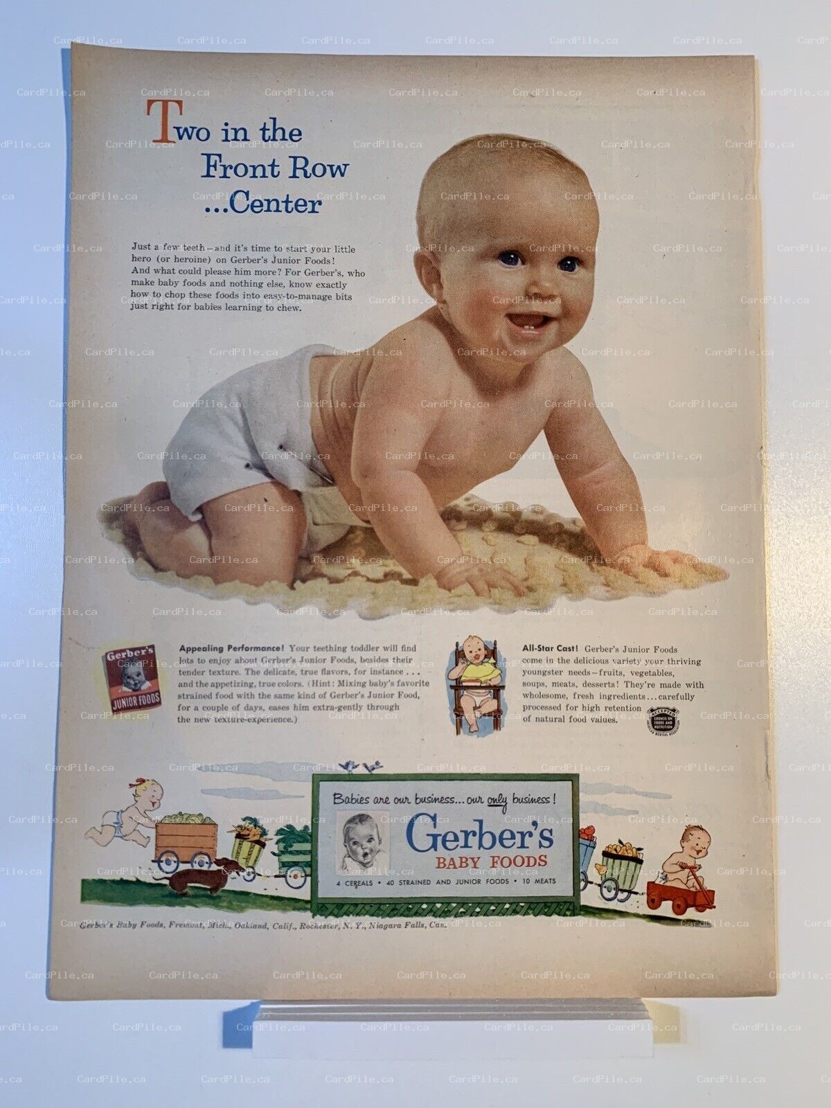 1954 Gerbers Baby Foods - Kelvinator - Magazine Ad