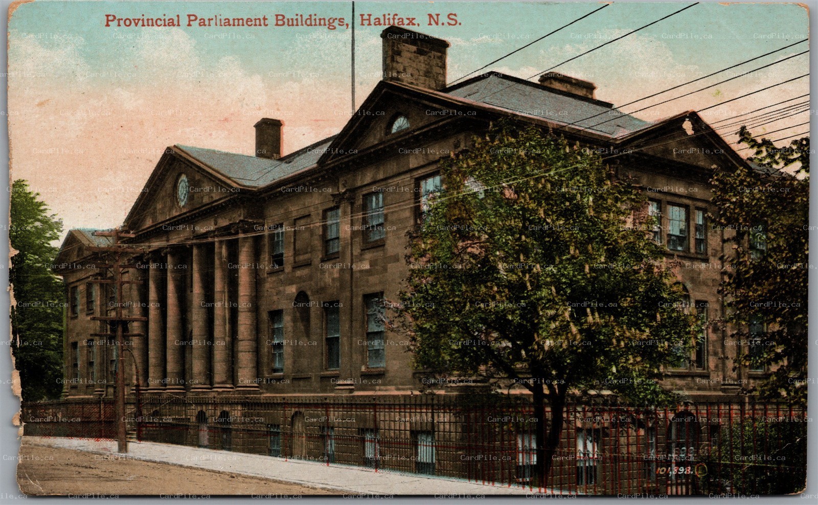 Postcard Halifax Nova Scotia c1910s Provincial Parliament Buildings *as is*