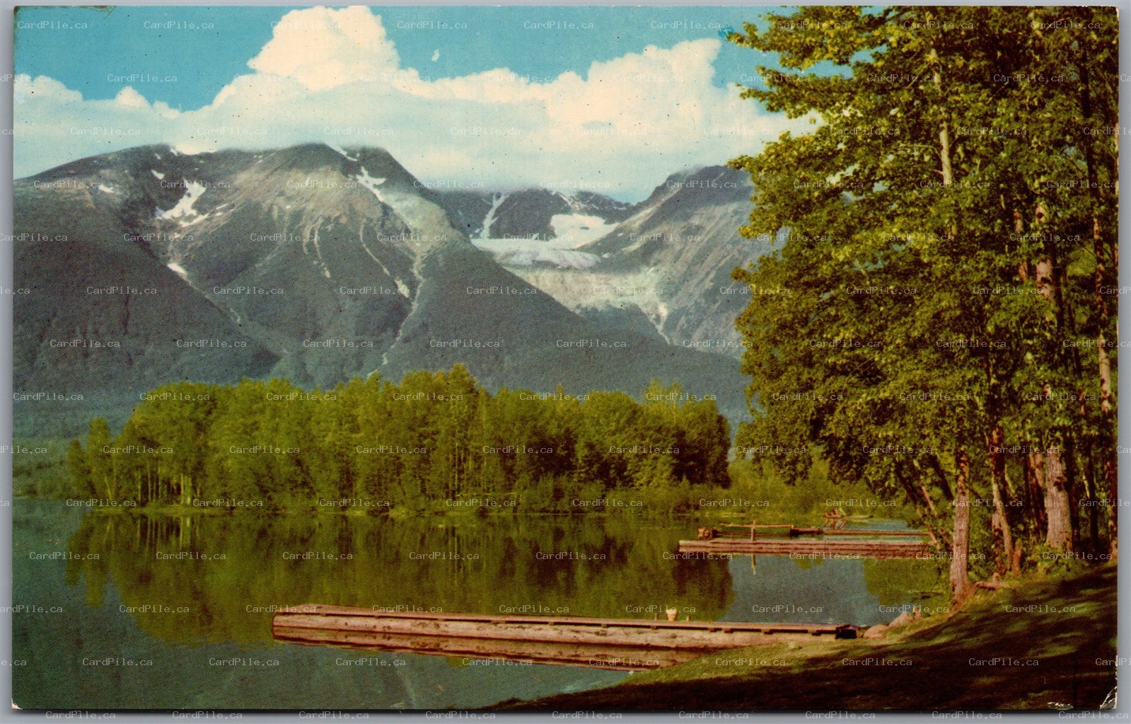 Postcard Smithers British Columbia Bulkley Valley Lake Scenic View Highway 16