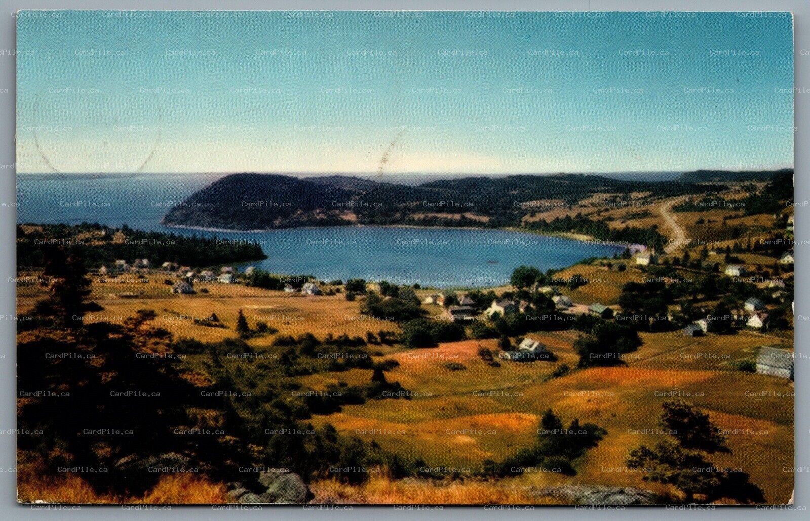 Postcard Digby Neck NS c1956 Sandy Cove Coastal Village CDS Cancel Digby