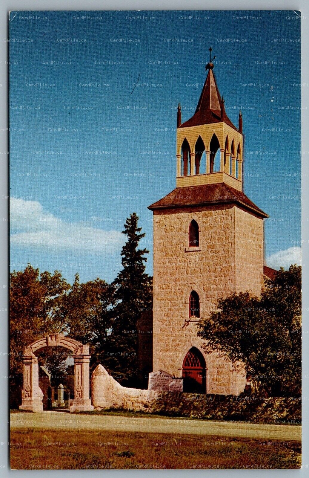 Postcard St. Andrews Manitoba c1960s St. Andrew’s-on-the-Red Anglican Church