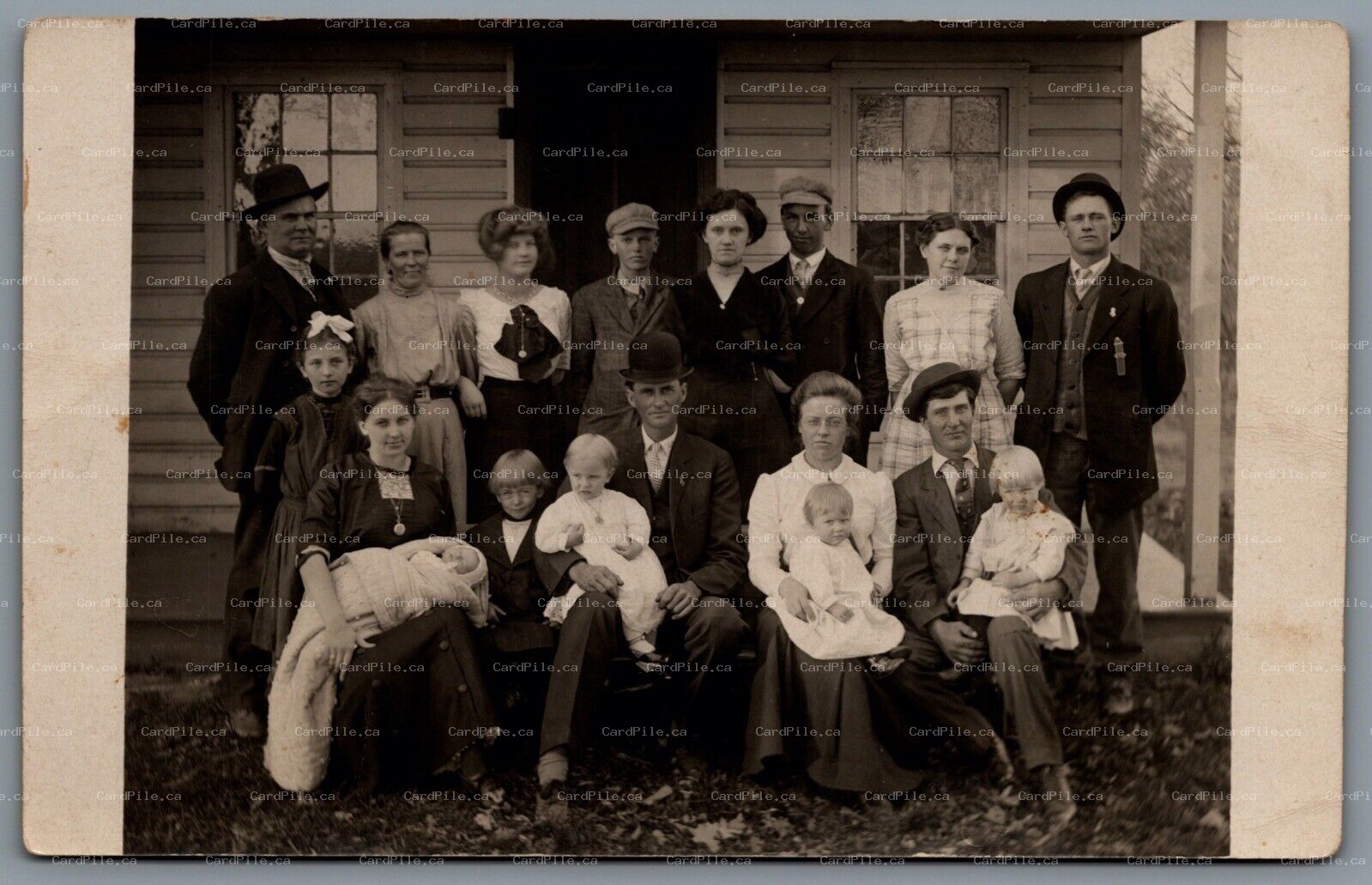 Postcard RPPC United States c1912 Large Family Group Picture Wedding Anniversary