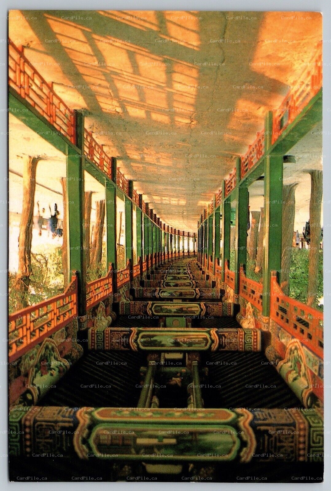 Postcard Beijing China c1960s Long Corridor Summer Palace