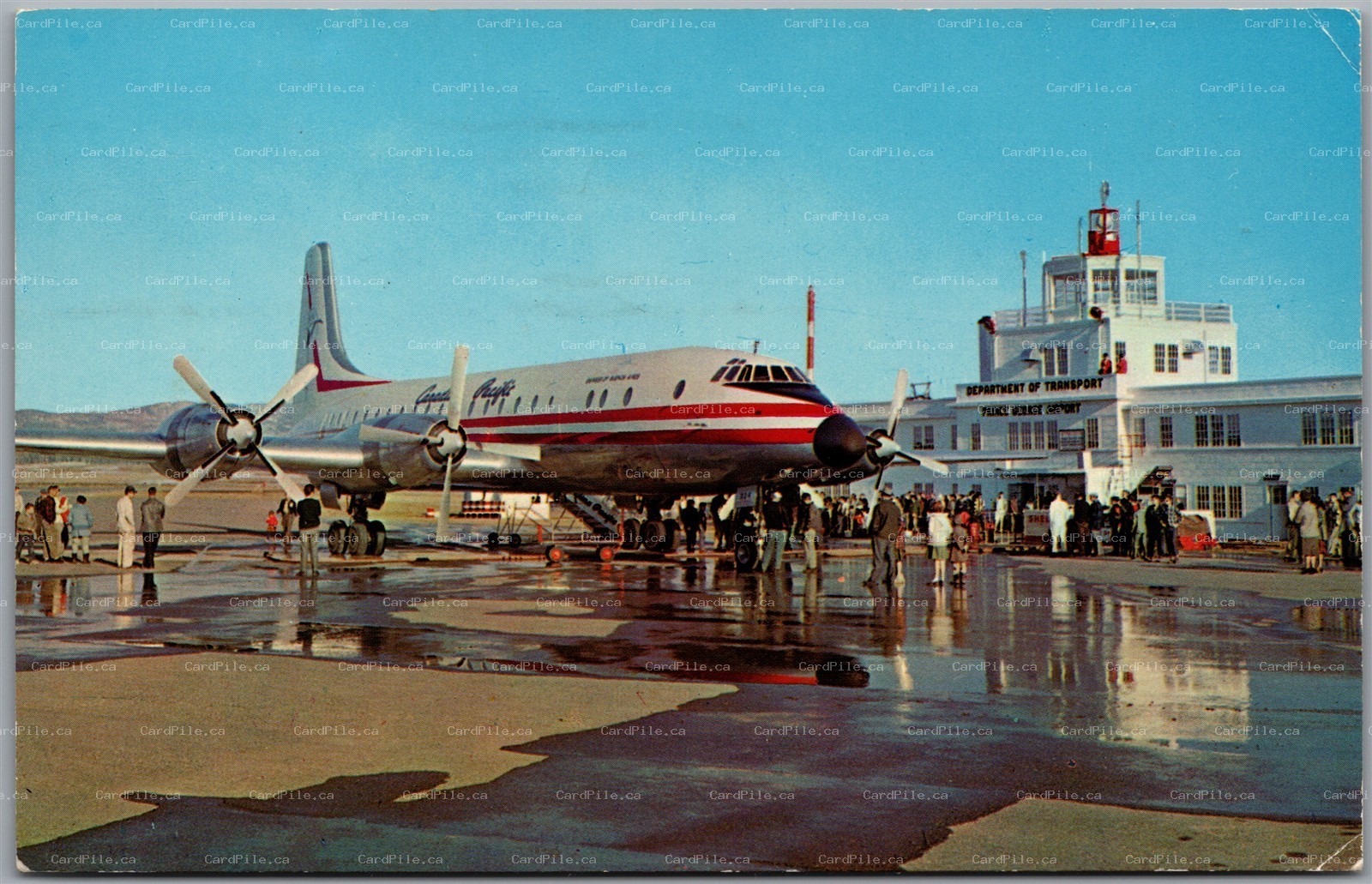 Postcard Prince George British Columbia c1970 Canadian Pacific Bristol Britannia