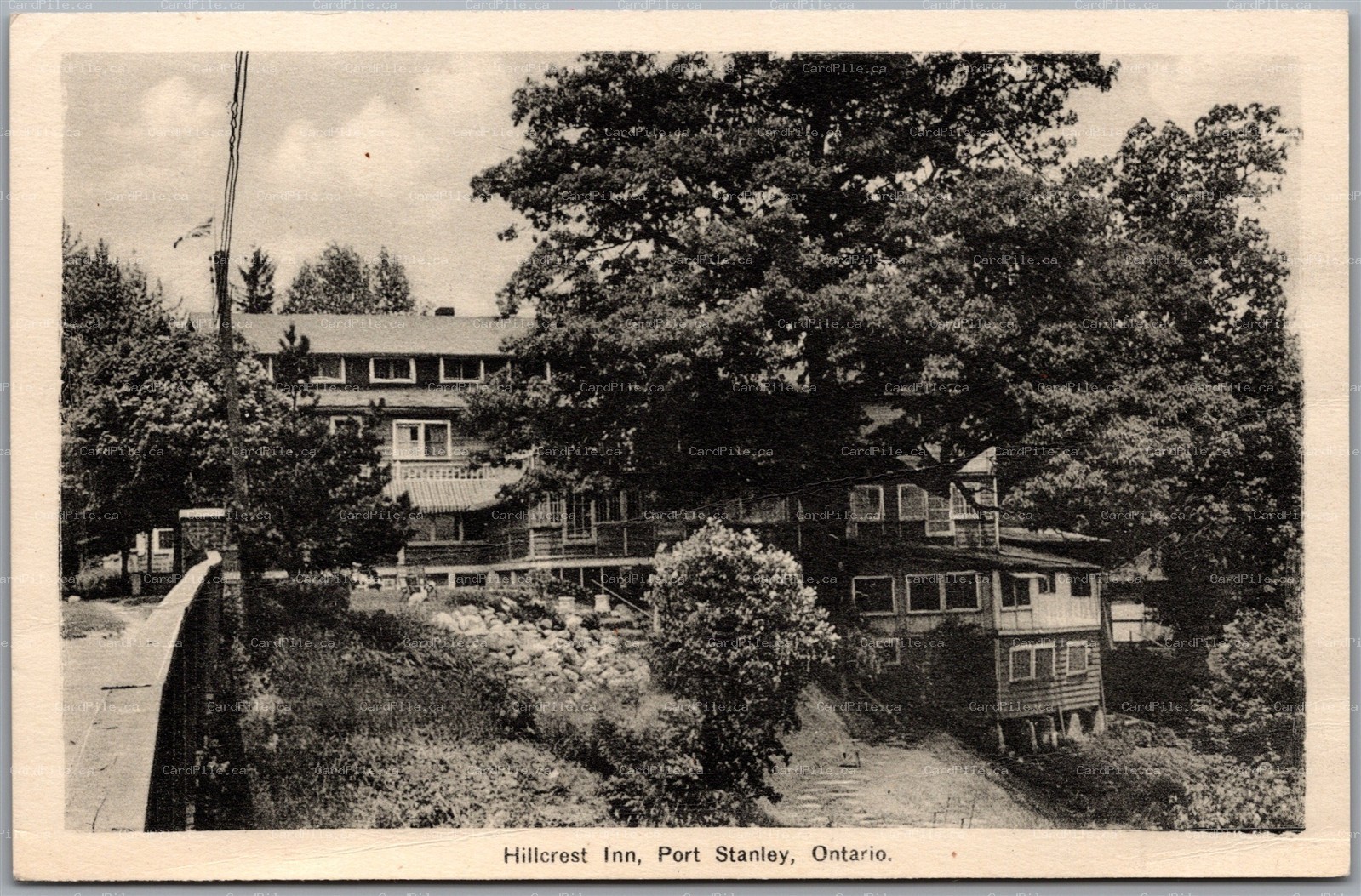 Postcard Port Stanley Ontario c1940s Hillcrest Inn Elgin County by PECo