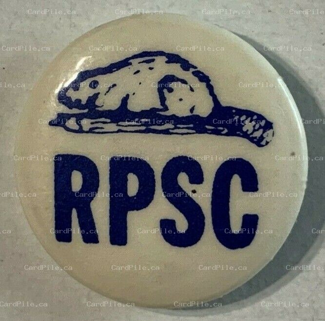 VINTAGE RPSC The Royal Philatelic Society of Canada Pinback Button - Canada