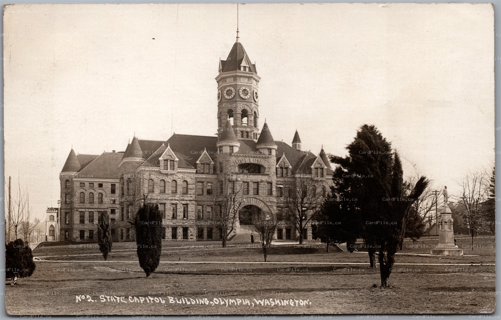 RPPC Olympia Washington c1913 State Capitol Building to Pincher Station Alberta